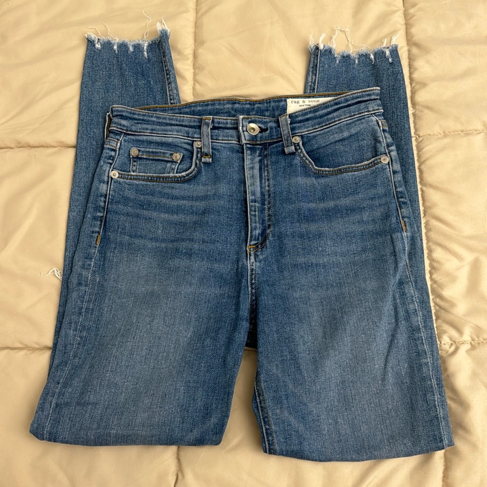 Rag and bone New York Nina high rise ankle skinny jeans